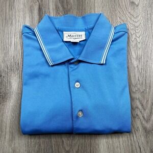 Masters Performance Golf Polo Shirt Mens Size XL Xtra Large Blue